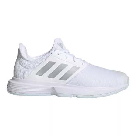 Adidas GameCourt Dame Cloud White/Silver Metallic/Halo Blue