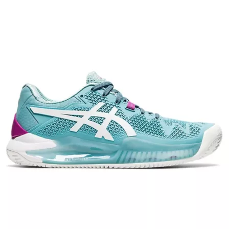 Asics Gel-Resolution 8 Clay Dame Smoke Blue/White