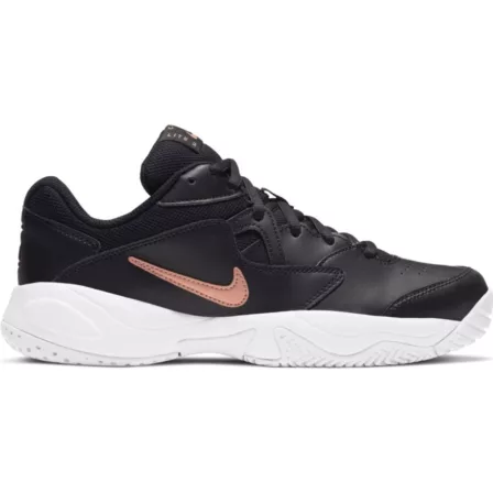 Nike Court Lite 2 Dame Black/Metallic Red