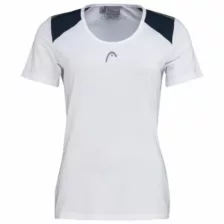 Head Club Tech T-shirt Dame White/Dress Blue