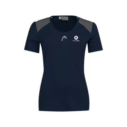 Head Club 22 Tech T-shirt Women Dark Blue CBS