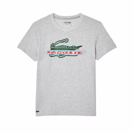 Lacoste Sport Regular Fit Organic Cotton T-shirt Grey Chine - OLD