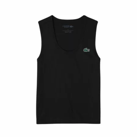Lacoste Sport Slim Fit Ribbed Tank Top Black