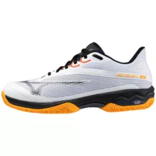 Mizuno Wave Exceed Light 2 Padel White/Dress Blues/Carrot Curl