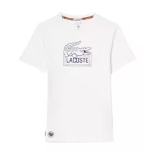 Lacoste Ultra-Dry Roland Garros Edition Tennis T-shirt White