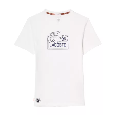 Lacoste Ultra-Dry Roland Garros Edition Tennis T-shirt White