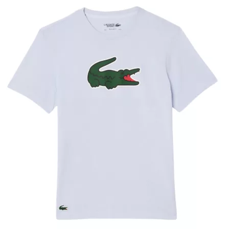 Lacoste Ultra-Dry Croc Print T-shirt Light Blue