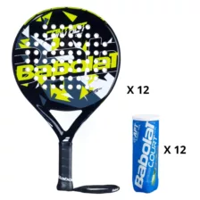 Pakketilbud (Babolat Contact Core og Babolat Court Padel X3)