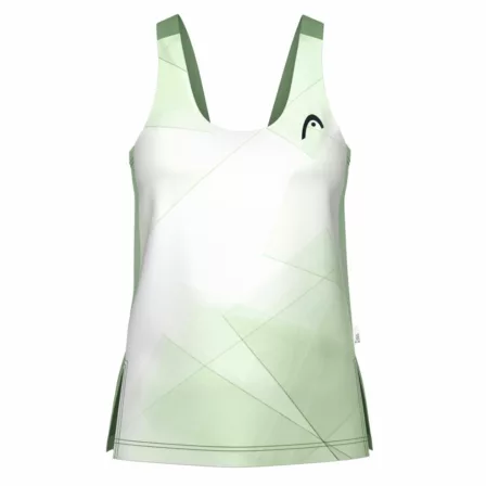 Head Spirit Tank Top Women White/Celery Green