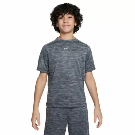 Nike Multi Boys Dri-FIT Short-Sleeve Top Black/Light Smoke Grey