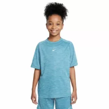Nike Multi Boys Dri-FIT Short-Sleeve Top Smokey Blue