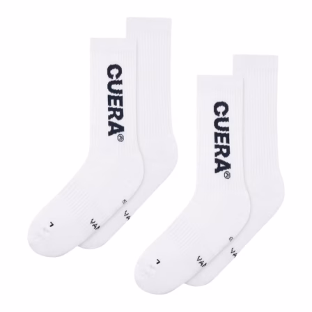 Cuera Padel Socks 2-Pack White/Navy