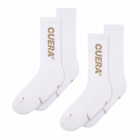 Cuera Padel Socks 2-Pack White/Walnut