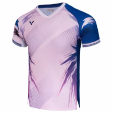 Victor T-50007CPS T-shirt Deep Blue/Pink