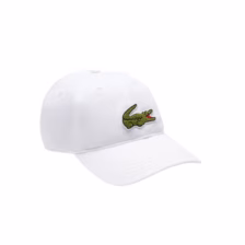 Lacoste Crocodile Badge Cotton Twill Cap White